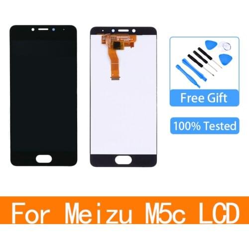 5.0" LCD Module For MEIZU M5C LCD Display Touch Screen Digitizer Assembly With Frame For MEIZU A5 m5c M710H LCD
