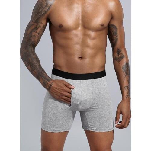 5Pcs mens underwear men cotton underpants Cotton Men Breathable Boxers Panties Shorts Elastic Solid Color Underwear 2020