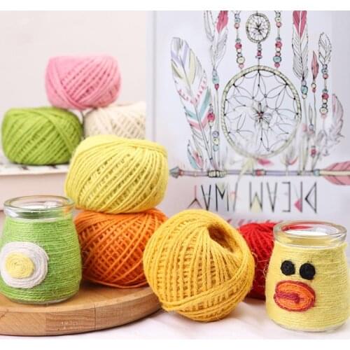 50Meters 1.5mm Natural Jute Twine Twisted Rope String Cord Tags Gift Wrap DIY Rustic Wedding Decoration Christmas Party Supplies