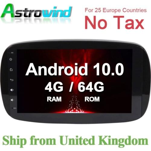 8 Core 4G RAM Android 10.0 Car GPS Navigation System Stereo Media Auto Radio Audio for Mercedes Benz Smart Fortwo 2016