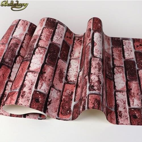 Beibehang wall papers home decor Retro nostalgic 3d imitation brick wallpaper papel de parede Cafe bar background walls