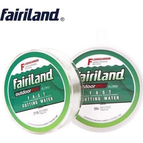 100M/109yard Fluorocarbon PVDF fishing line Japanese material Monofilament Carp Wire leader line Transparent Carbon Fiber Lines