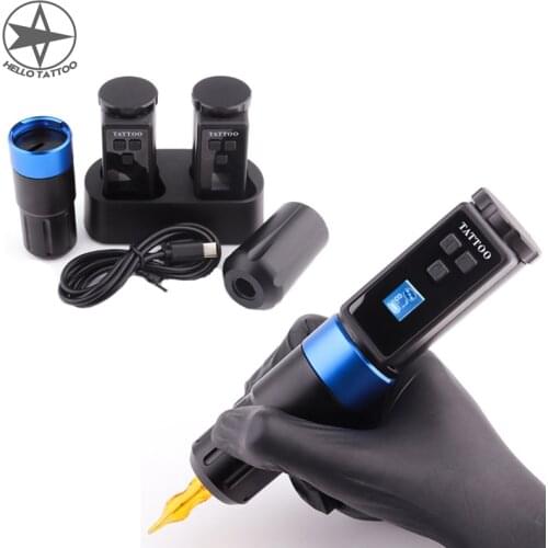 HELLO Original Wireless Tattoo Machine Battery Pen Portable Strong Swiss Coreless Motor Rotary Machine Gun Tattoo Equipment