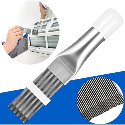 Cleaning Tool Accessories Air Conditioner Fin Repair Coil Comb A/C Hvac Condenser Radiator Universal Folding Brush Outils Gadget