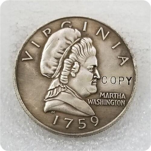 COPY REPLICA (1759) 50C Martha Washington "Half Dollar" COIN COPY FREE SHIPPING