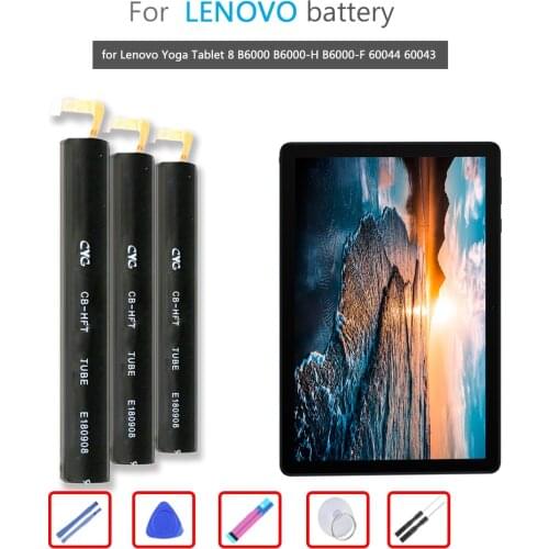 L13D2E31/L13C2E31 Battery 6000mAh For Lenovo Yoga Tablet 8 B6000 B6000-H B6000-F 60044 60043 Tablet Li-ion Bateria