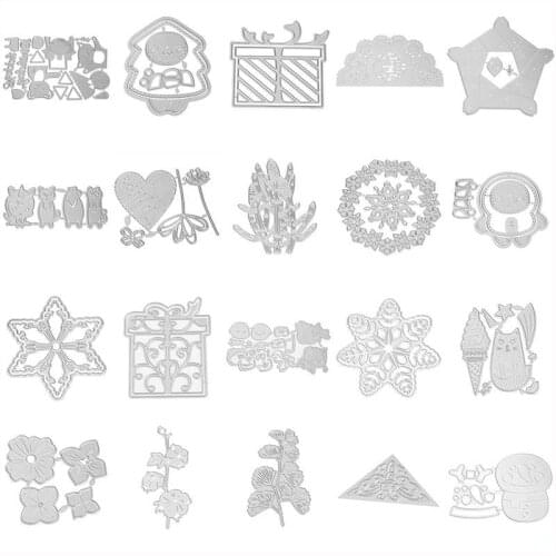 Cartoon Animals Plants Christmas Present Metal Cutting Dies For DIY Scrapbooking Crafts Card Making New 2019