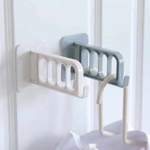 Multi-function Door Hooks Strong Adhesive Hanger Storage Rack Foldable Door Hook Key Decorative Hooks Coat Hook