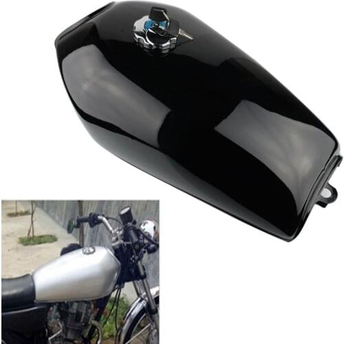 Motorcycle Universal Vintage Gal cafe racer Fuel Gas Tank with Thick Iron Cap Switch Kit For Honda CG125 CG250 CG 125