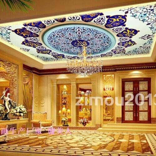 New European wallpaper custom large mural living room dining room bedroom ceiling waterproof