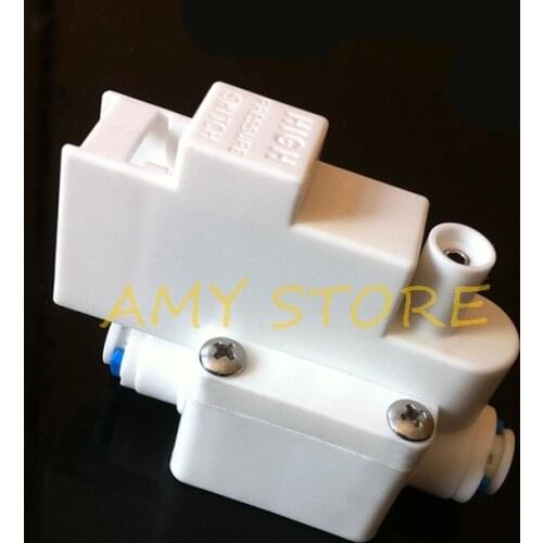 Reverse Osmosis Tank High Pressure Switch Aquarium RO Water System 1/4 O/D Tube fittings