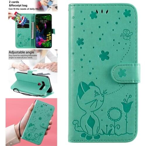 Bee PU Leather Flip Book Phone Pouch Cover For LG Stylo 6 Bumpers Luxury Cases LG Telofon case G8 ThinQ G9 G7 G8S V60 4 Q60 Q61