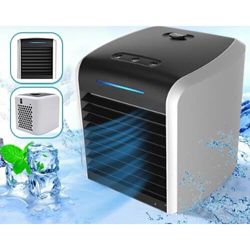 Usb Mini Portable Air Cooler Air Conditioner Humidifier Purifier Desktop Air Cooler Water Cooling Fan With 7 Colors Light#db4