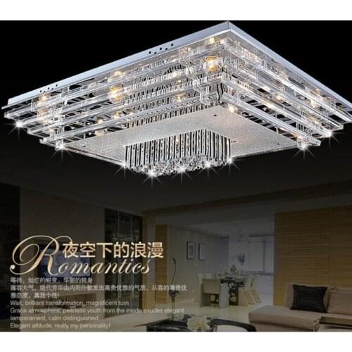 Modern fashion crystal lamps LED ceiling lamp living room fixture bedroom lighting K9 crystal ceiling lamps led home lights