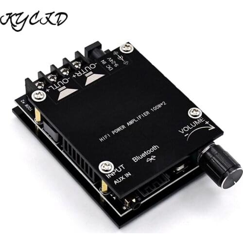 TPA3116D2 HIFI Bluetooth 5.0 Amplifier Board 100W*2 2.0 Channel Power Audio AMP With Volume Control AUX For Speaker Home Theater