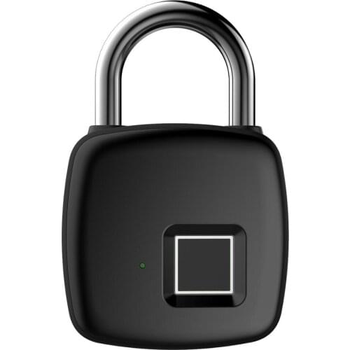 Mini Smart Fingerprint Padlock Biometric USB Rechargeable IP65 Waterproof Keyless Anti-theft Access Control Electric Door Lock