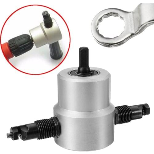 1PC Nibble Metal Cutting Double Head Sheet Nibbler Saw Cutter Tool Drill Attachment Free Cutting Tool Nibbler Sheet Metal Cut