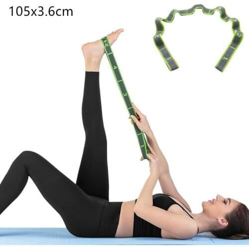 1pc Multi-segment Yoga Stretch Band Dance Pilates Training Tension Band Fitness Resistance Band Fitness Accessories
