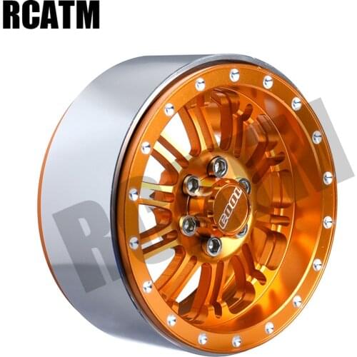 2pcs CNC Alloy 2.2inch Wheel Hub Rim Beadlock For 1/10 RC Crawler Car TRX4 RC4WD D90 D110 Axial Scx10 90046 CCO1 VS4-10 TRX6 G63