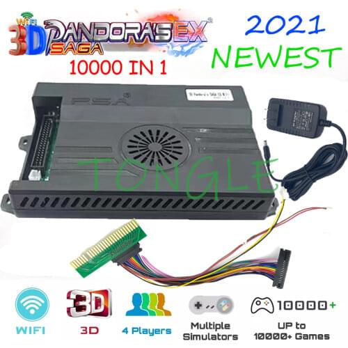 2021 Newest 3D Pandora Saga EX Box 10000 In 1 Wifi Board for Arcade Game Family Console Joystick Push Button 8000 In 1 Upgraded