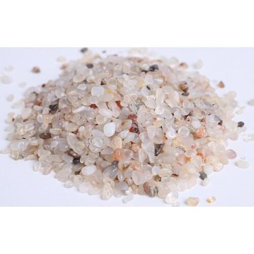 500g 7-9mm White Agate decorative for natural stone pendants