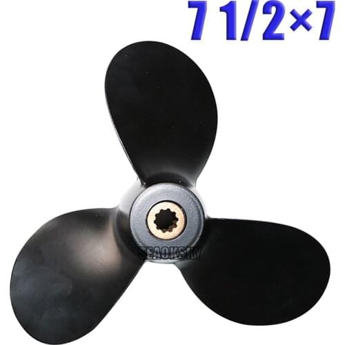 58110-91JN0-019 aluminum alloy propeller 7 1/2 x 7 for Suzuki Outboard Motor 4-6HP