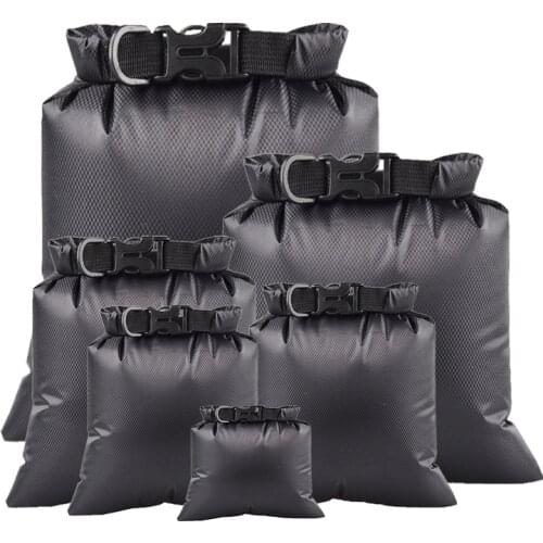 6pcs/lot Outdoor Portable Waterproof Dry Bag Camping Hiking Canoe Floating Boating Ultralight Backpacks Sack Storage Pouch