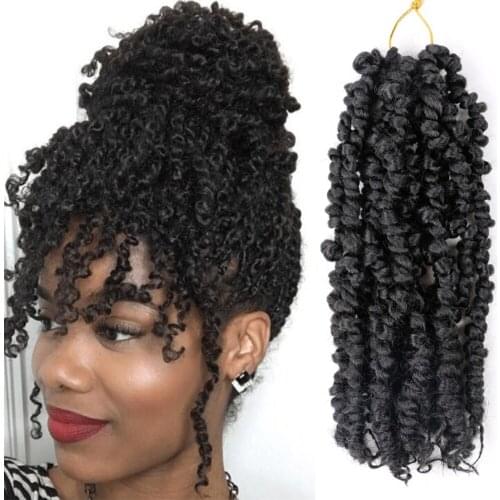 18"Passion Twist Crochet Hair 8 Packs Ombre Pre-twisted Passion Twist Hair Pre-looped Braids For Black Women Hair Extensions