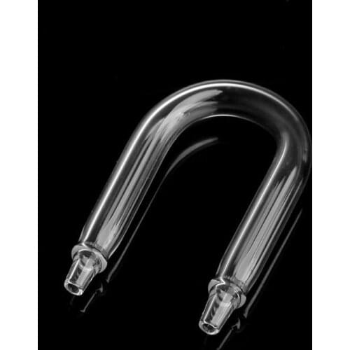 Aquarium Co2 System Diffuser Check Valve U Shaped Glass Tube Bend Accessory DIY F1CC