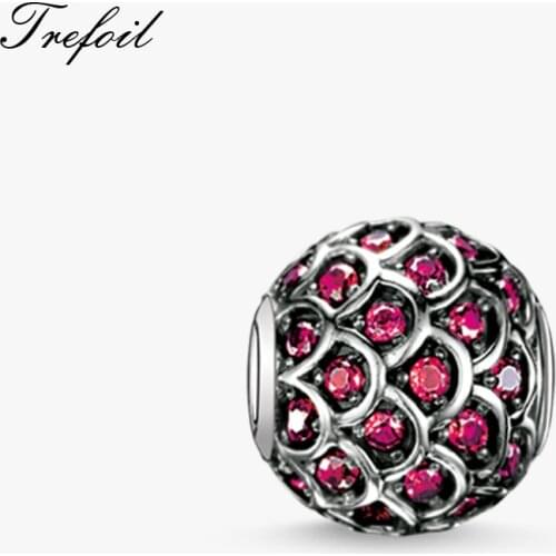 DIY Beads Koi Red Fish Charm 5mm Hole,Fashion Silver Jewelry Trendy Gift For Women Girl Fit Bracelets Necklace Choker 2018 New