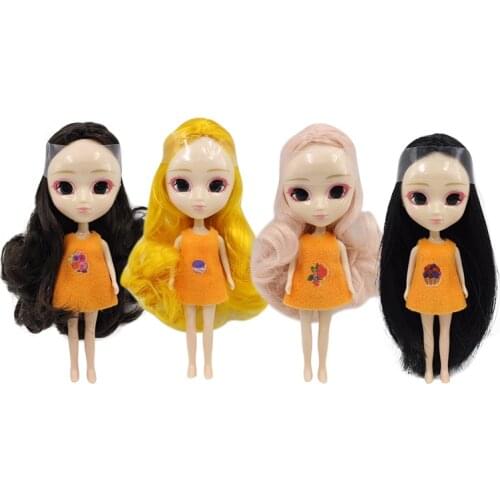 DBS blyth doll 10CM mini doll DIY lovely cute long hair kawaii toy anime