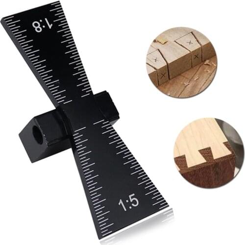 Woodworking Dovetail Marker Marking Gauge For Hardwood & Softwood Aluminum Woodworking Measuring Tools