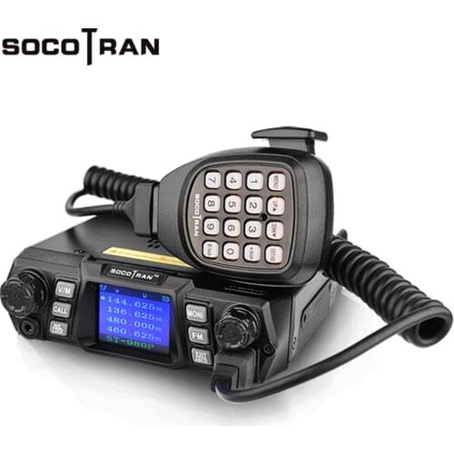 Ship from RU ST-980PLUS Dual Band 136-174MHz&400-480MHz 200CH VHF 75W/55W UHF Quad-standby high power Mobile radio Transceiver