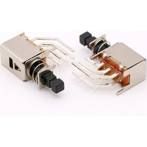 3PCS PS-22F27 6PINS A05 electrical 6 pin Power Push Button Switch for TV without fixed foot