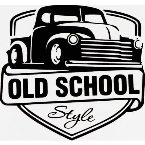 Old School Style Creative Car Decal Fashion Body Window Decoration PVC Waterproof Sunscreen Car Sticker Apply To Car Window
