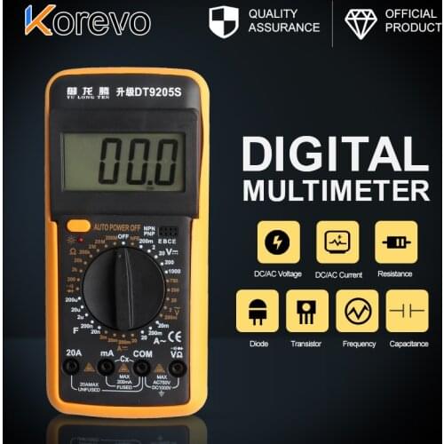 DC AC Voltage Professional Electrician Unit meter pointer type multi-function digital multimeter with Data Hold Backlight