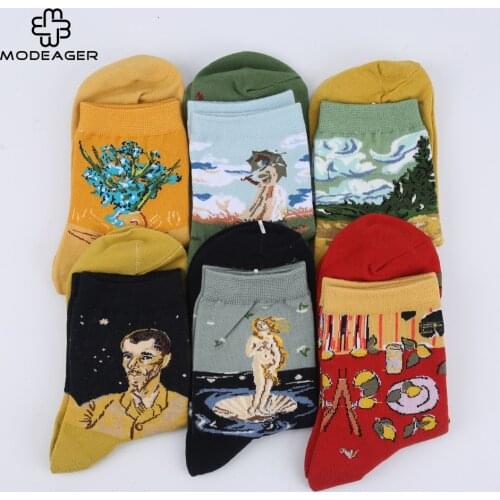 Modeager Women's Socks With Print