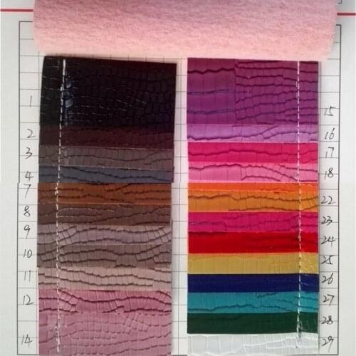 Wholesale 10 yards roll PVC alligator leather Crocodile pattern leather fabric