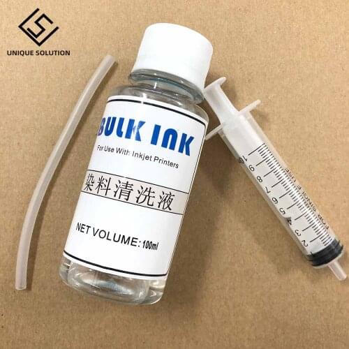 100ML Printhead Dye Ink Cleaning Fluid Cleaning Liquid Cleaning Solution Kits For Epson Canon HP Brother Inkjet Printer