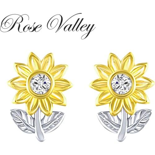 Серьги-гвоздики Rose Valley China At AliExpress