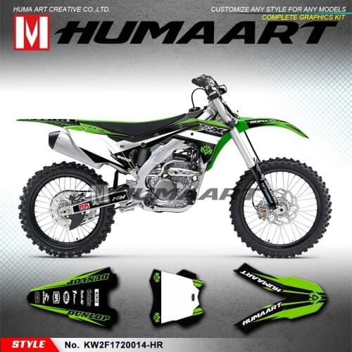 HUMAART Self Adhesives Graphics Restyle Stickers Motocross Decals for KXF 250 2017 2018 2019 2020, Customizable