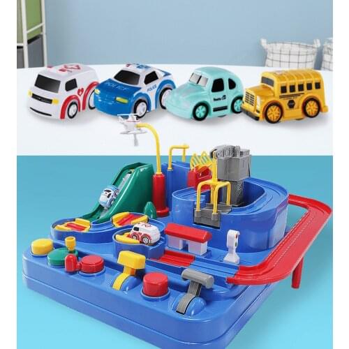 Net Celebrity Childrens Car Breakthrough Adventure Rail Car Toy Car Educational Parent-child Interactive Toy or Gift