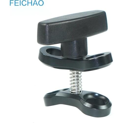 2.5cm Ball Joint Arm Clamp Diving Butterfly Clip Flashlight Torch Holder Mount Plastic Handle for GoPro Hero 9 8 7 5 Underwater