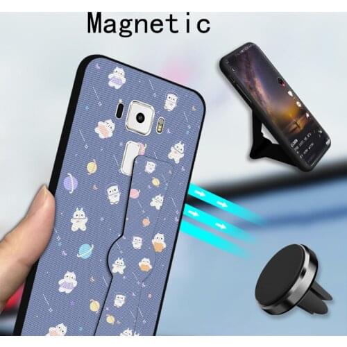 Folding Wrist Strap Case For Asus zenfone Selfie ZD551KL Z00UD Luxury Fundas Holder Back Cover For Asus ZenFone 3 ZE552KL