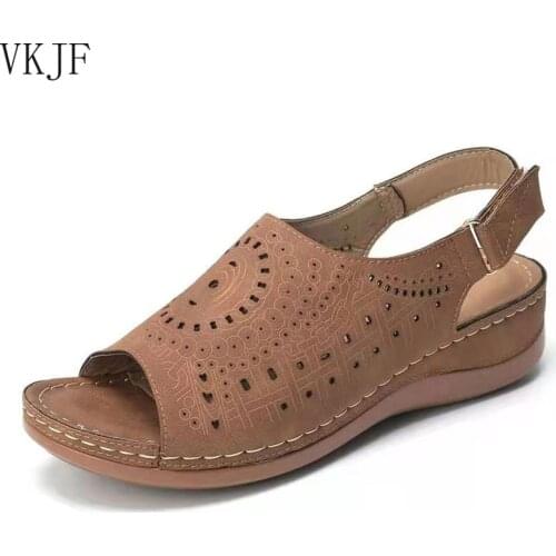 Women Sandals Gladiator Ladies Women Shoes Wedges Sandals For Women Buckle Platform Casual Shoes Female Ladies Shoes De Mujer