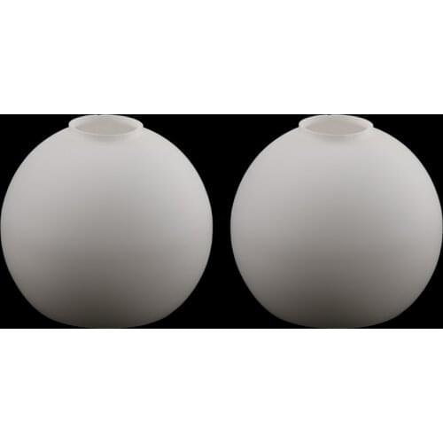2pcs E27 and E14 Light Holder Replacement White Glass Light Shade