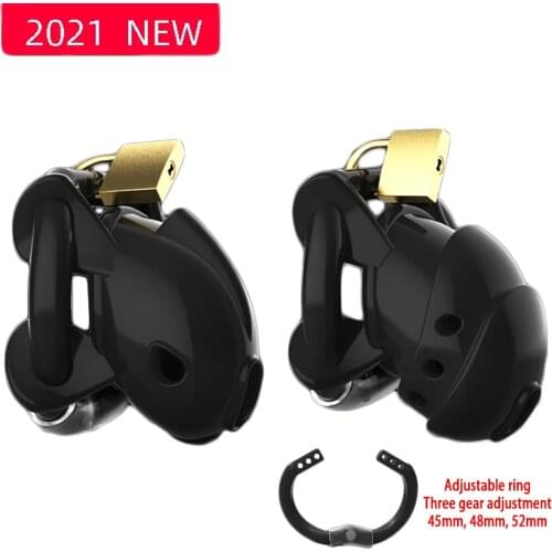 2021 New Design Silicone Cock Cage Adjustable Penis Rings Bondage Male Chastity Device Sex Toys For Men Gay Penis Cage Sex Shop