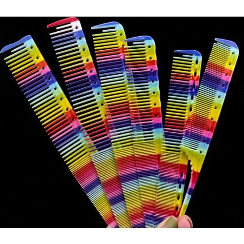 6 Style Professional Hair Combs Barber Hairdressing Comb Hair Cutting Comb Anti-static Tangle Barber Comb Hair Care Styling Tool