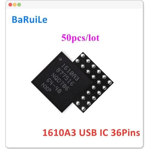 BaRuiLe 50pcs 1610A3 U2 Charging iC for iPhone 6 6S & 6S Plus SE Charger ic Chip 36Pin on Board Ball U4500 Repair Parts