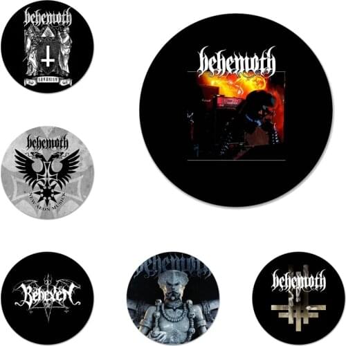 Behemoth Band Design Icons Pins Badge Decoration Brooches Metal Badges For Backpack Decoration 58mm